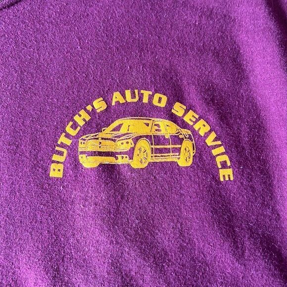 Butch's Auto Service short sleeve shirt maroon size large - Picture 5 of 16